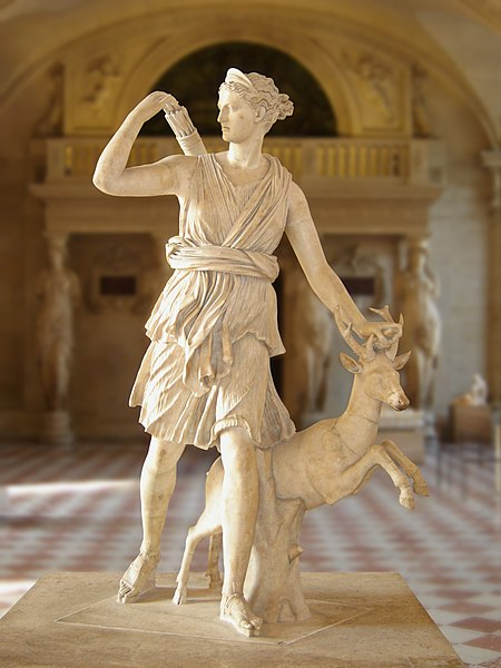 Diana of Versailles marble Statue