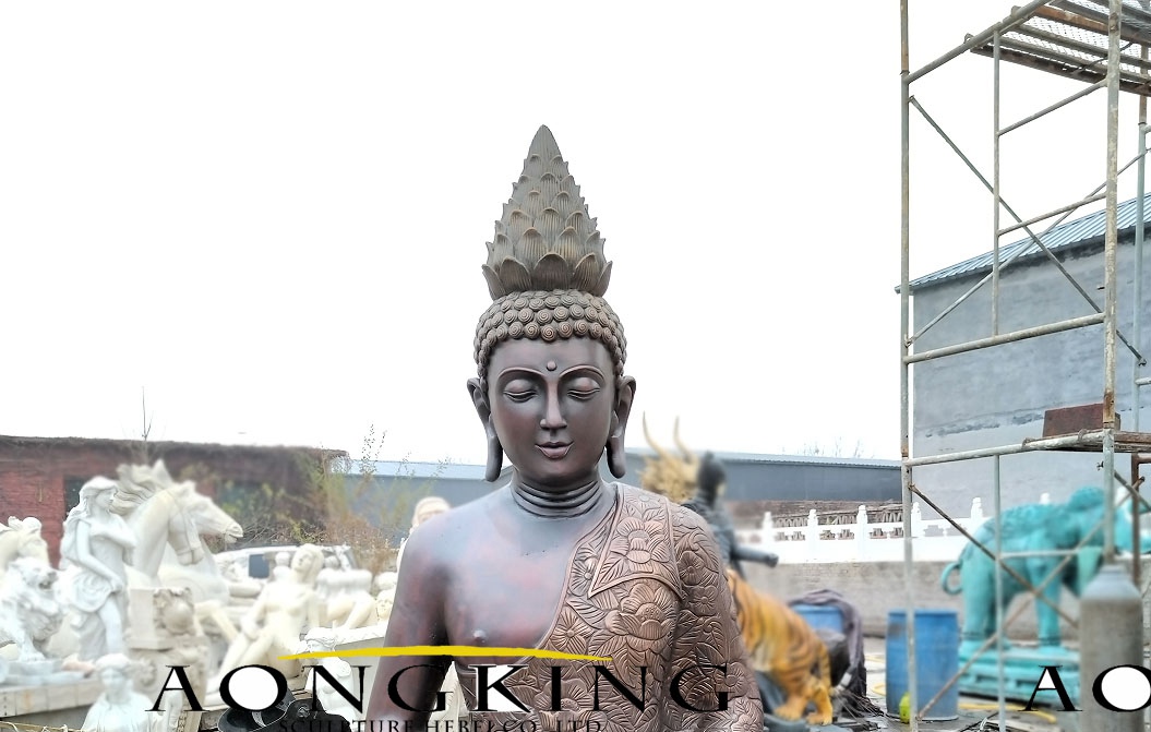 2022-05-25 1937 finished Bronze Buddha statue Aongking