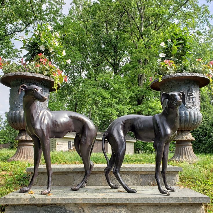 guardian bronze dog statue (1)