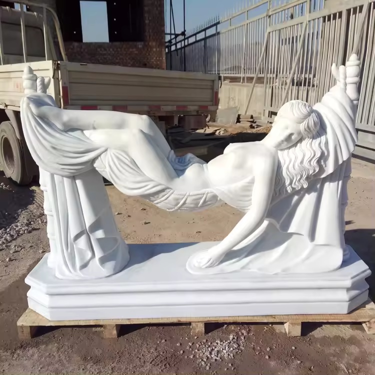 Finished ‘Sleeping Beauty’ marble sculpture