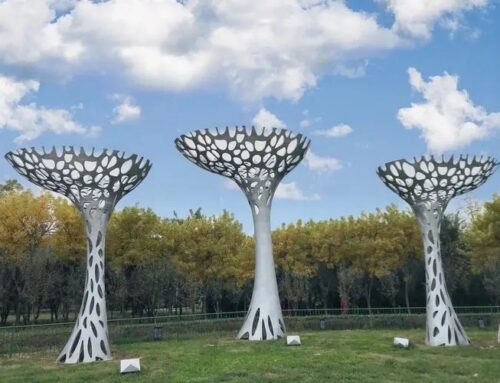 stainless steel hollow “Tree of Life” sculpture
